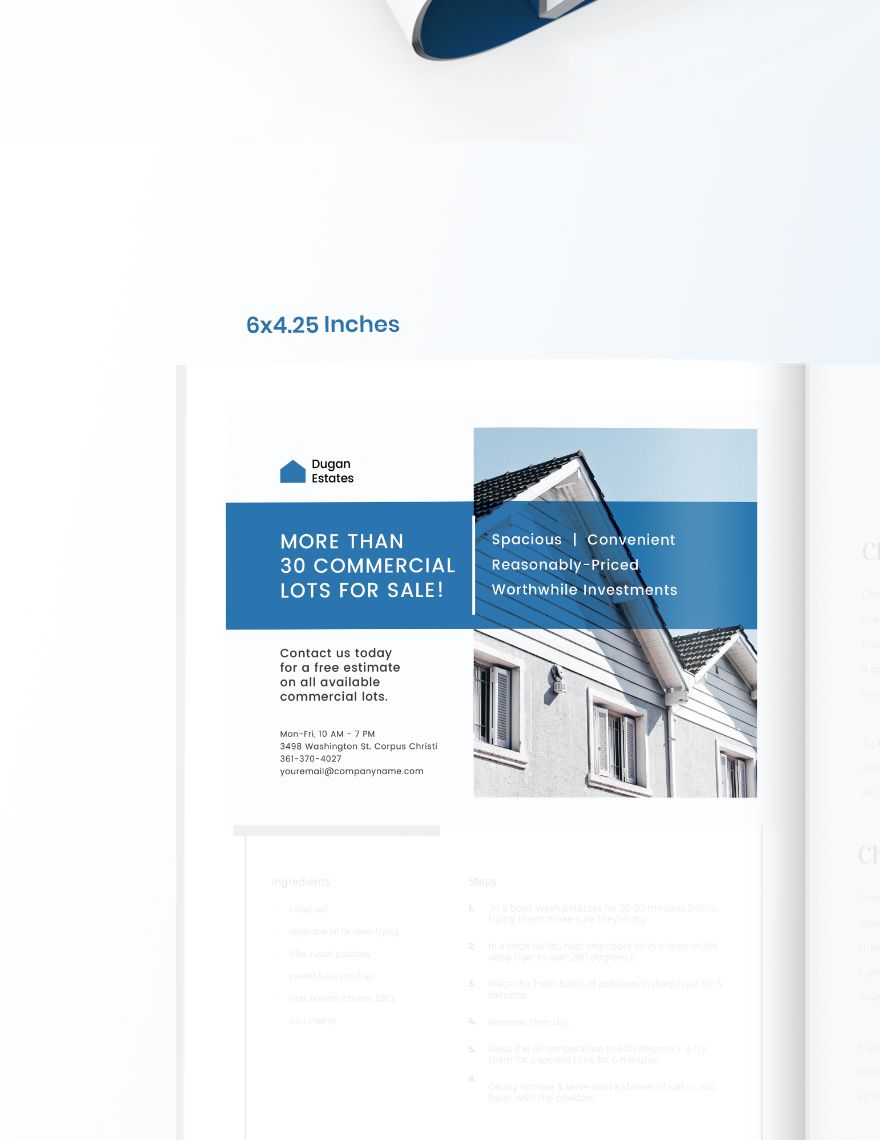 Commercial Real Estate Magazine Ads Template