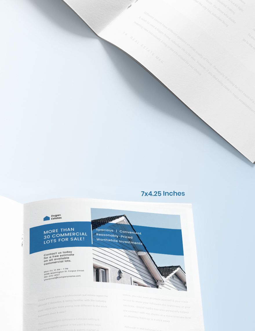 Commercial Real Estate Magazine Ads Template