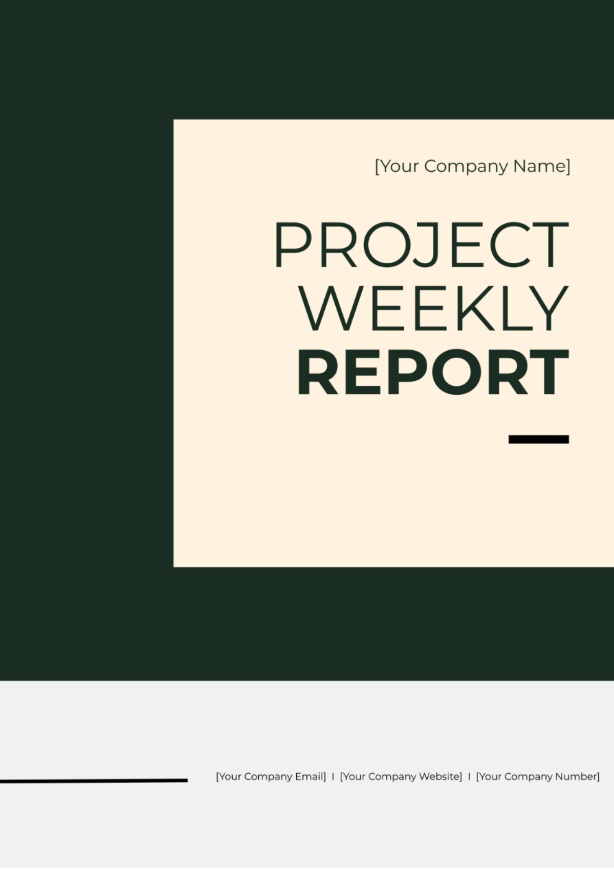 Project Weekly Report Template - Edit Online & Download