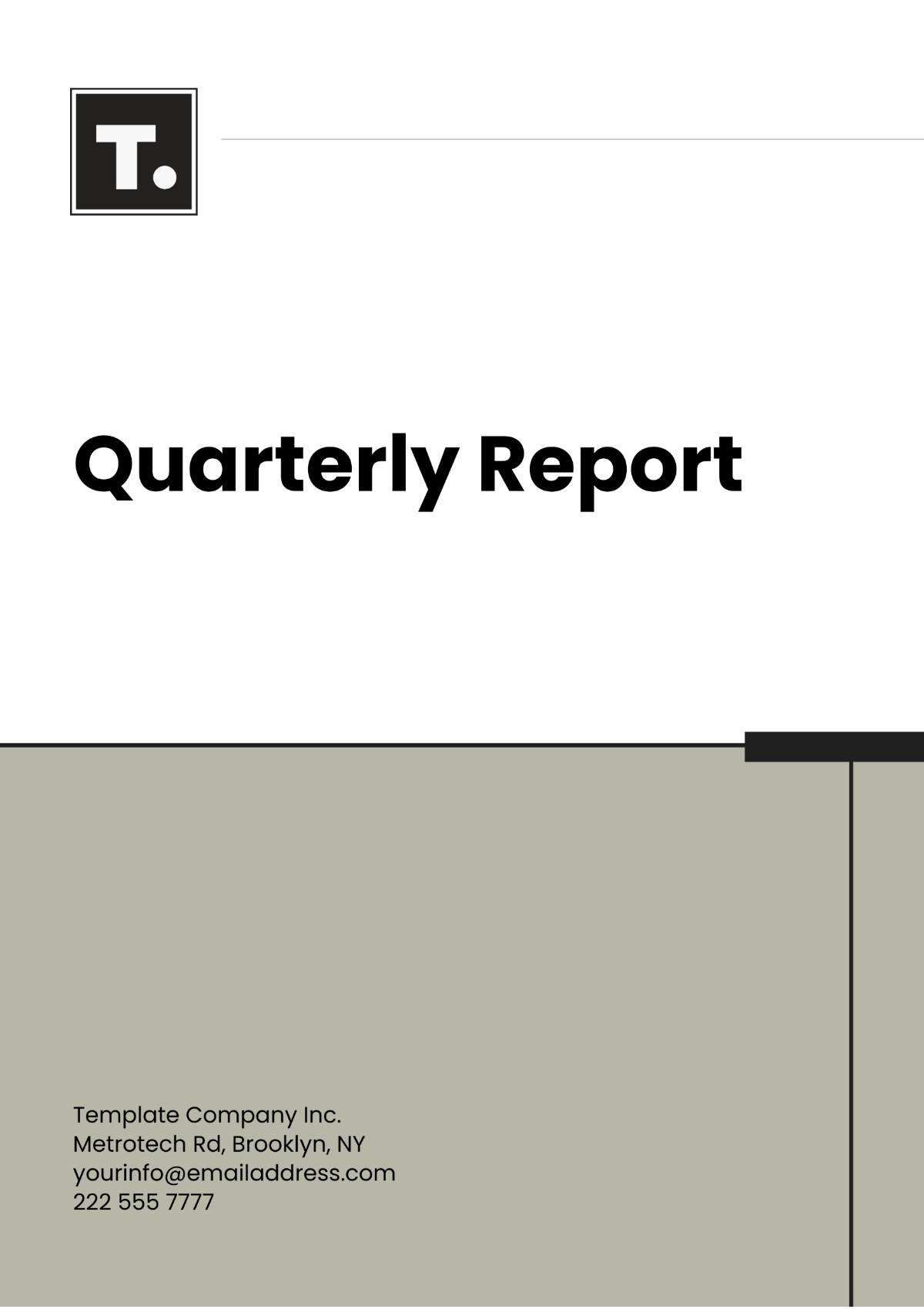 Quarterly Report Layout Template - Edit Online & Download