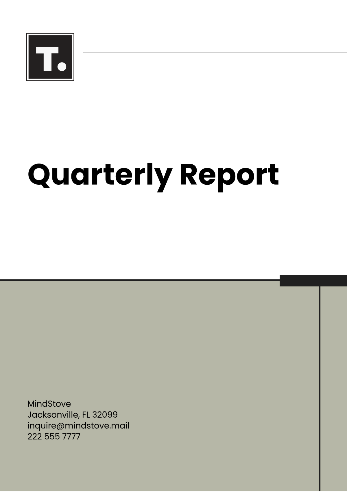 Quarterly Report Template - Edit Online & Download