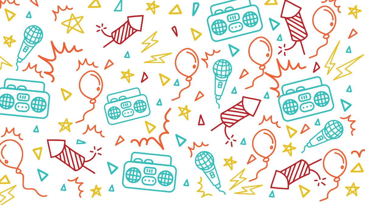 Free Party Doodle Pattern