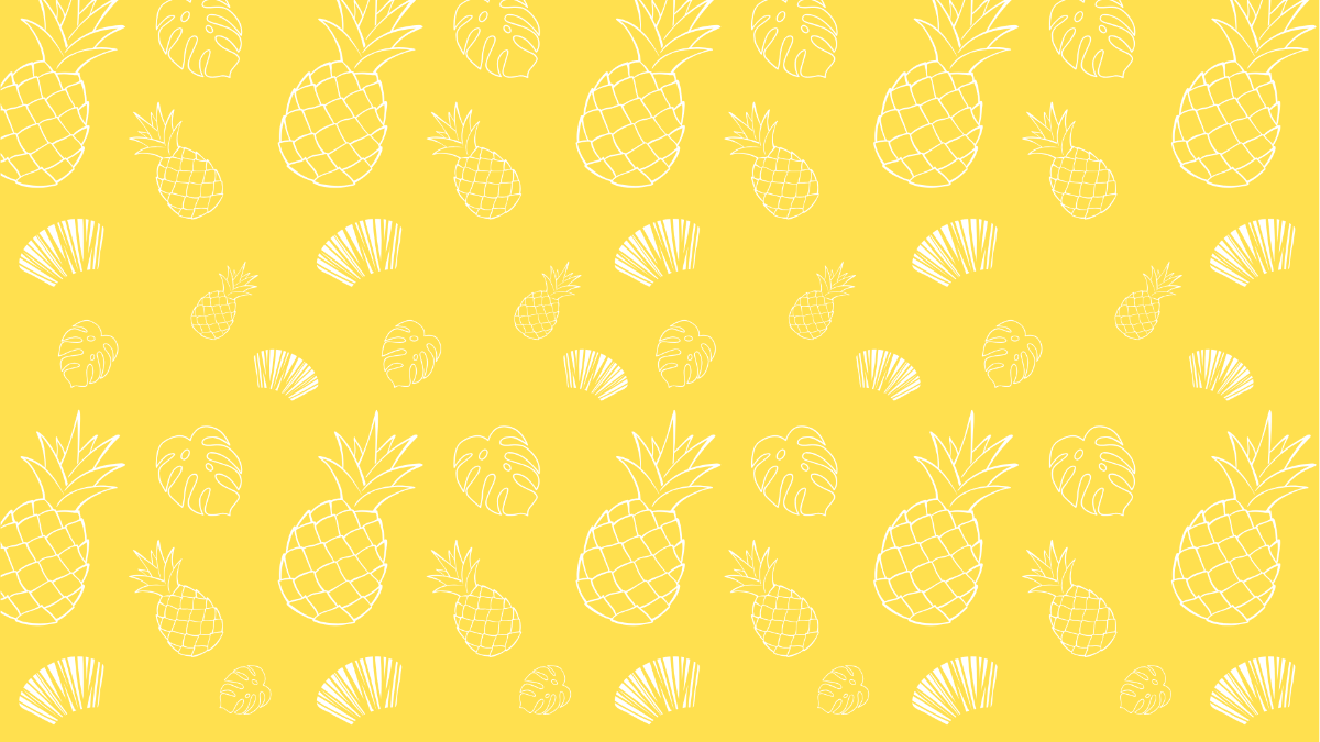 Pineapple Doodle Pattern