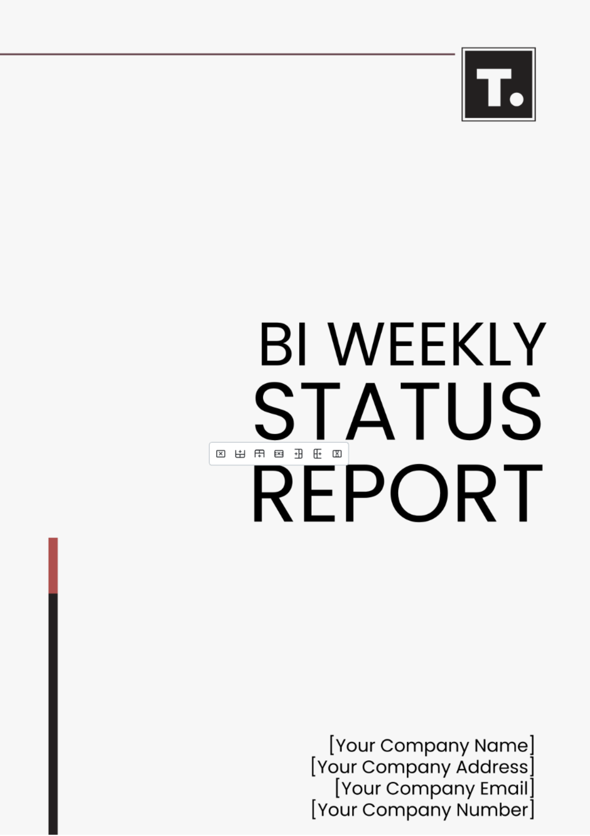 Bi Weekly Status Report Template - Edit Online & Download