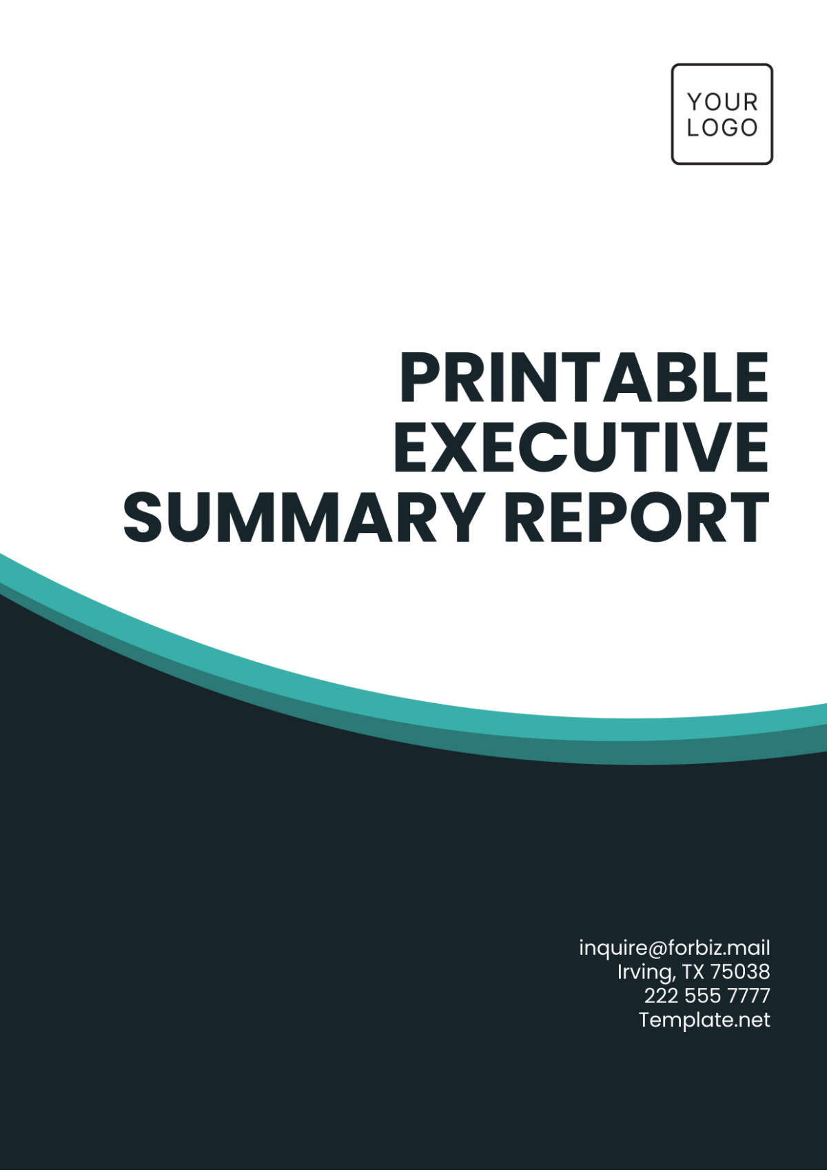 Printable Executive Summary Report Template - Edit Online & Download