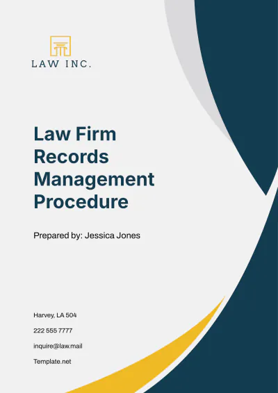 Free Law Firm Records Management Procedure Template to Edit Online