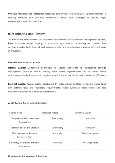 Free Law Firm Records Management Procedure Template to Edit Online