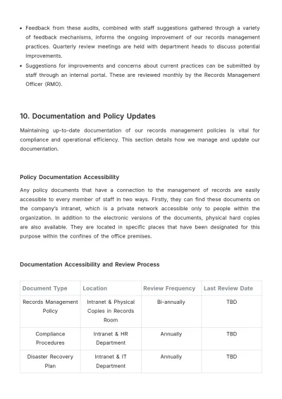 Free Law Firm Records Management Procedure Template to Edit Online