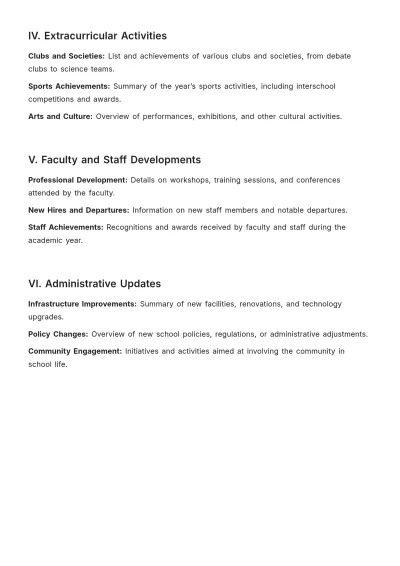 Free School Report Template to Edit Online