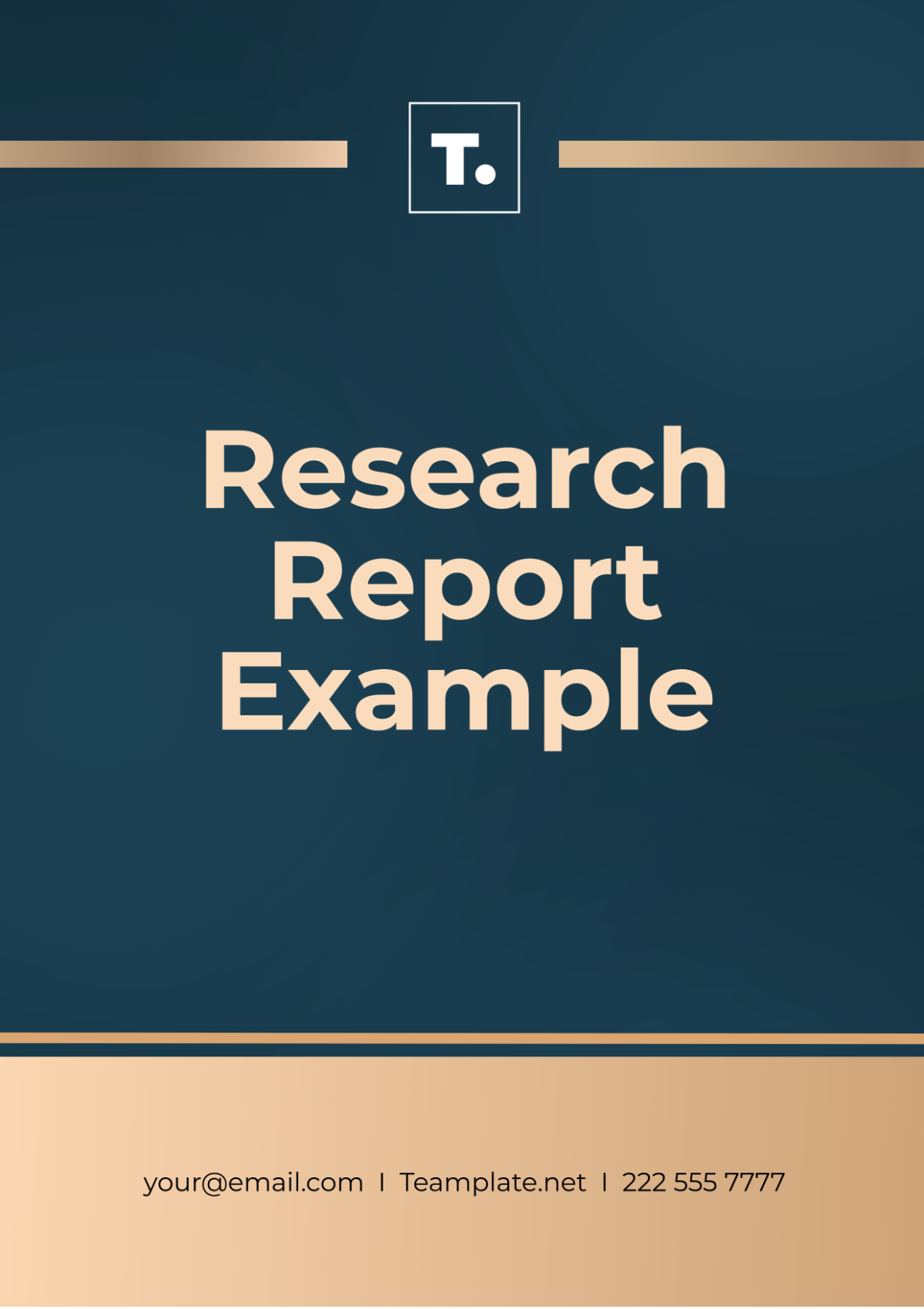 Research Report Example Template