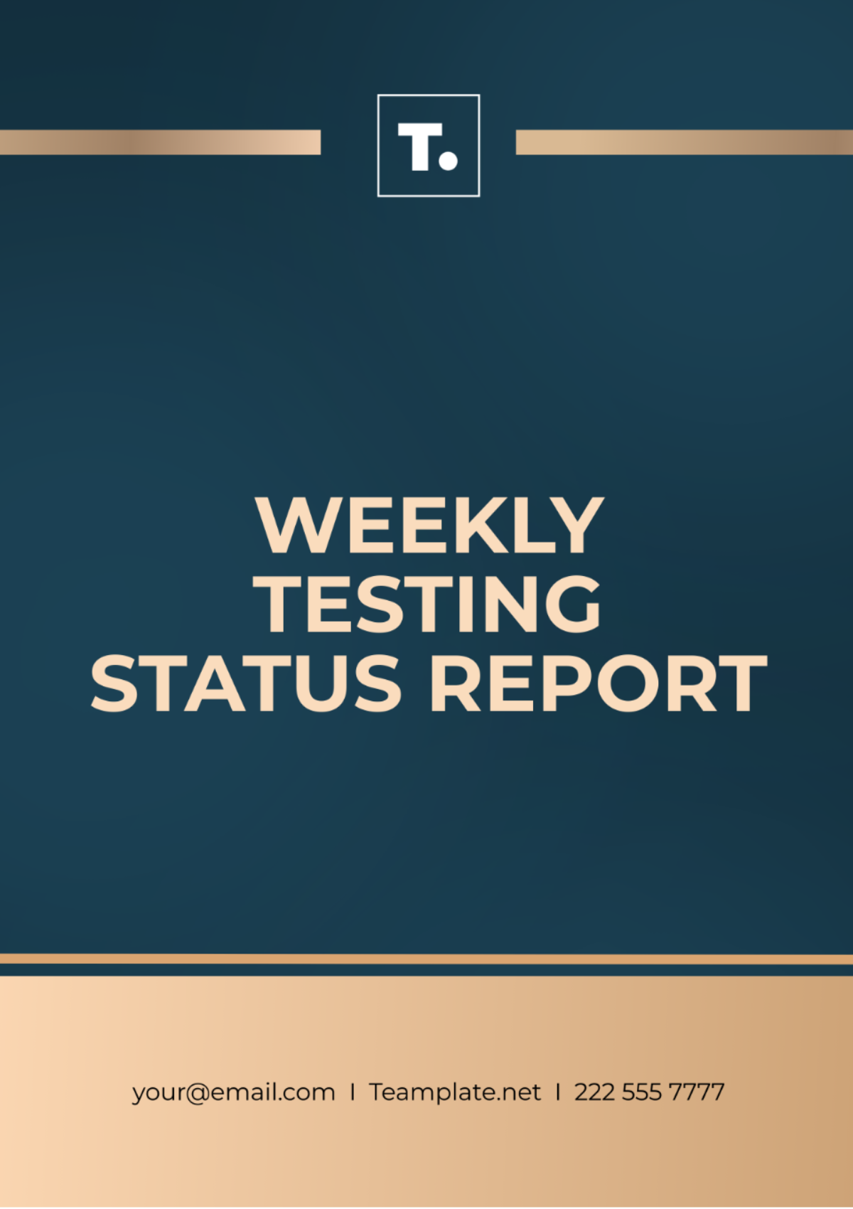 Testing Weekly Status Report Template