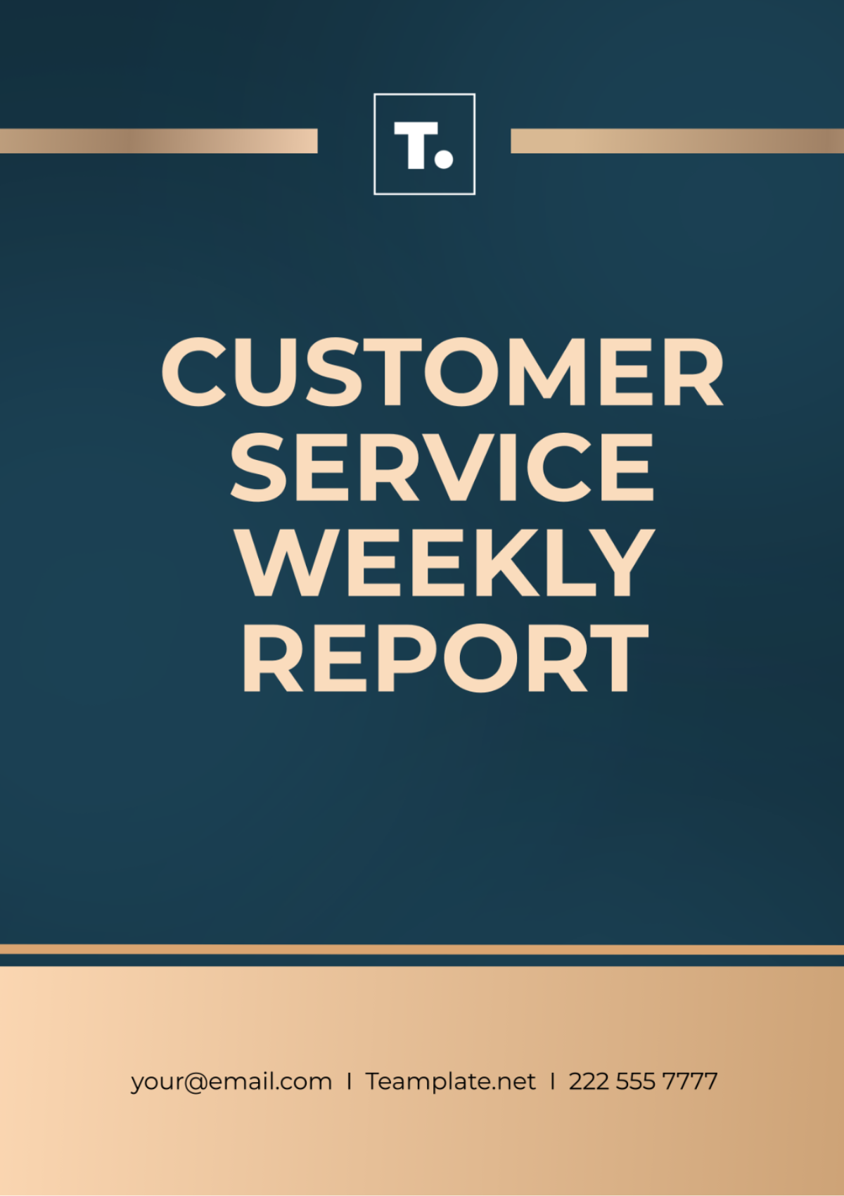Customer Service Weekly Report Template