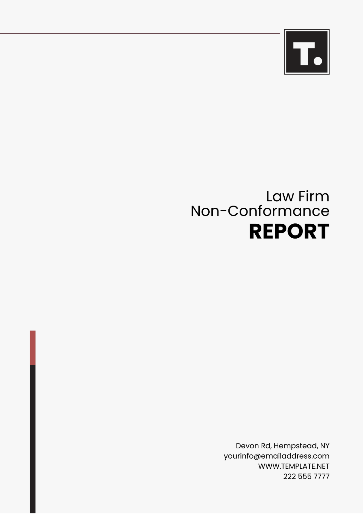 Law Firm Non-Conformance Report Template - Edit Online & Download