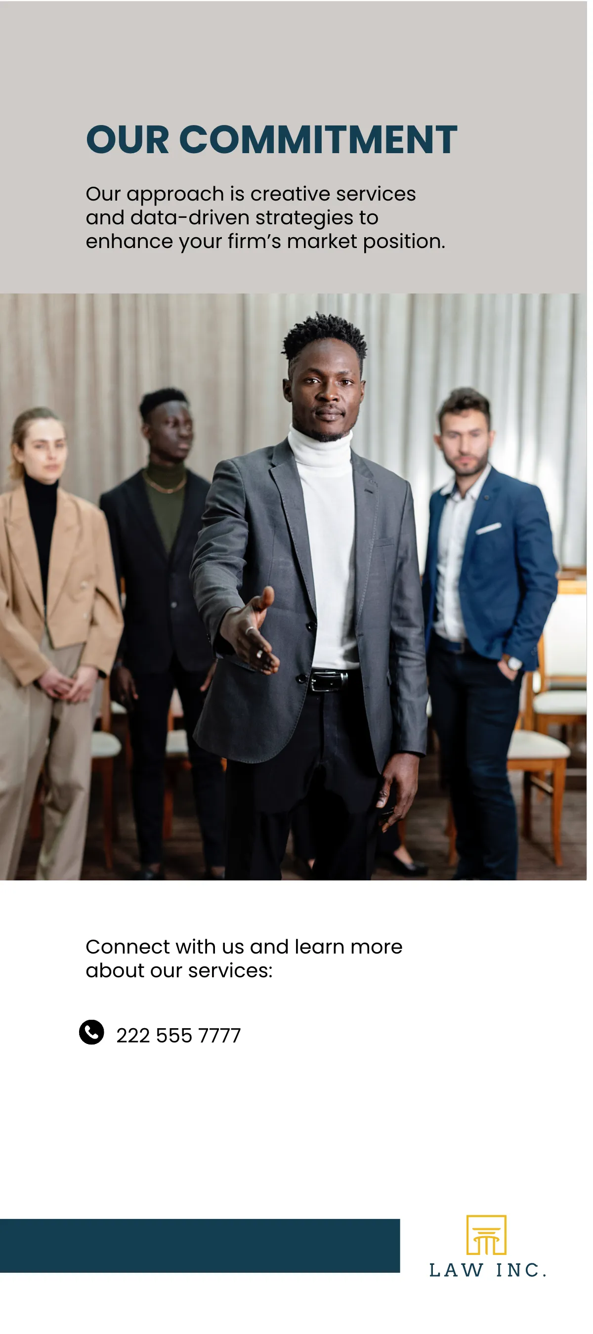 Free Law Firm Advertising Rack Card Template to Edit Online