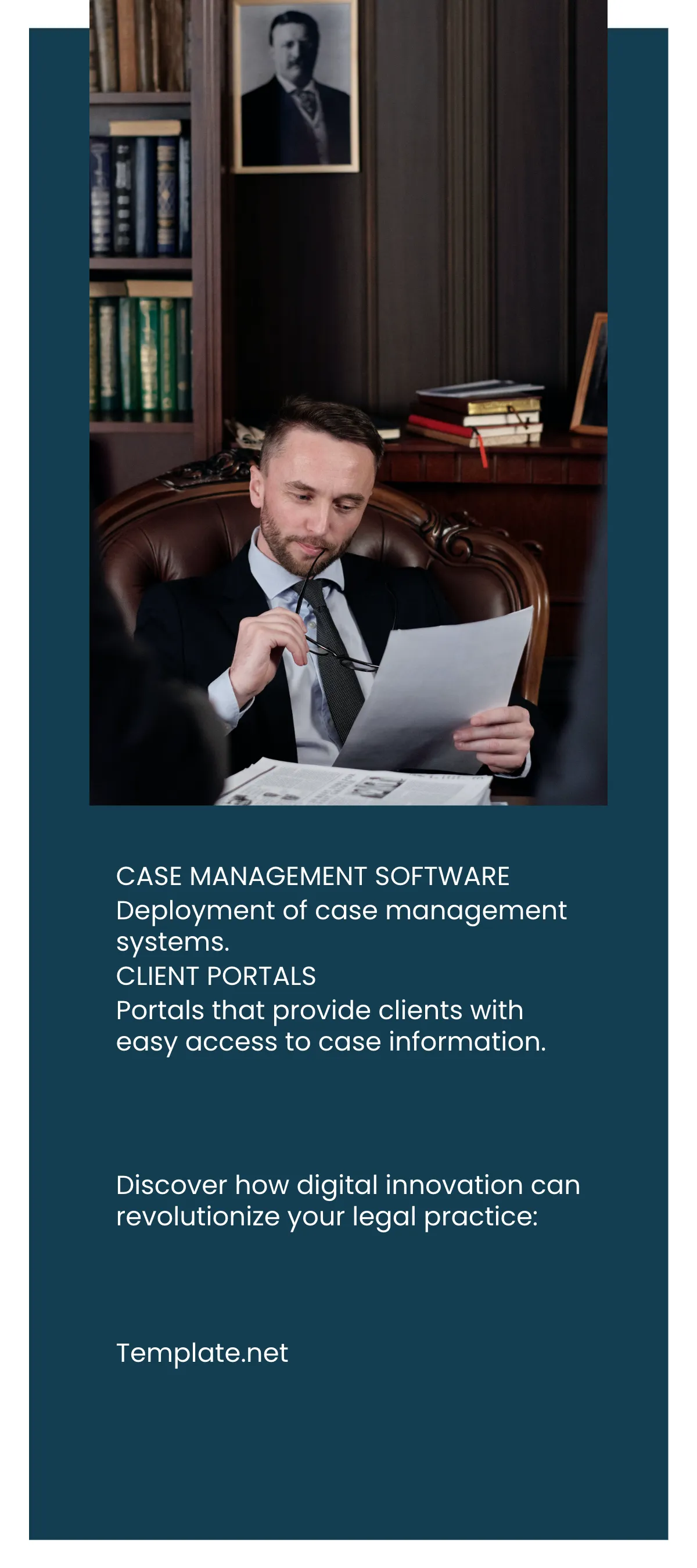 Free Law Firm Digital Rack Card Template to Edit Online