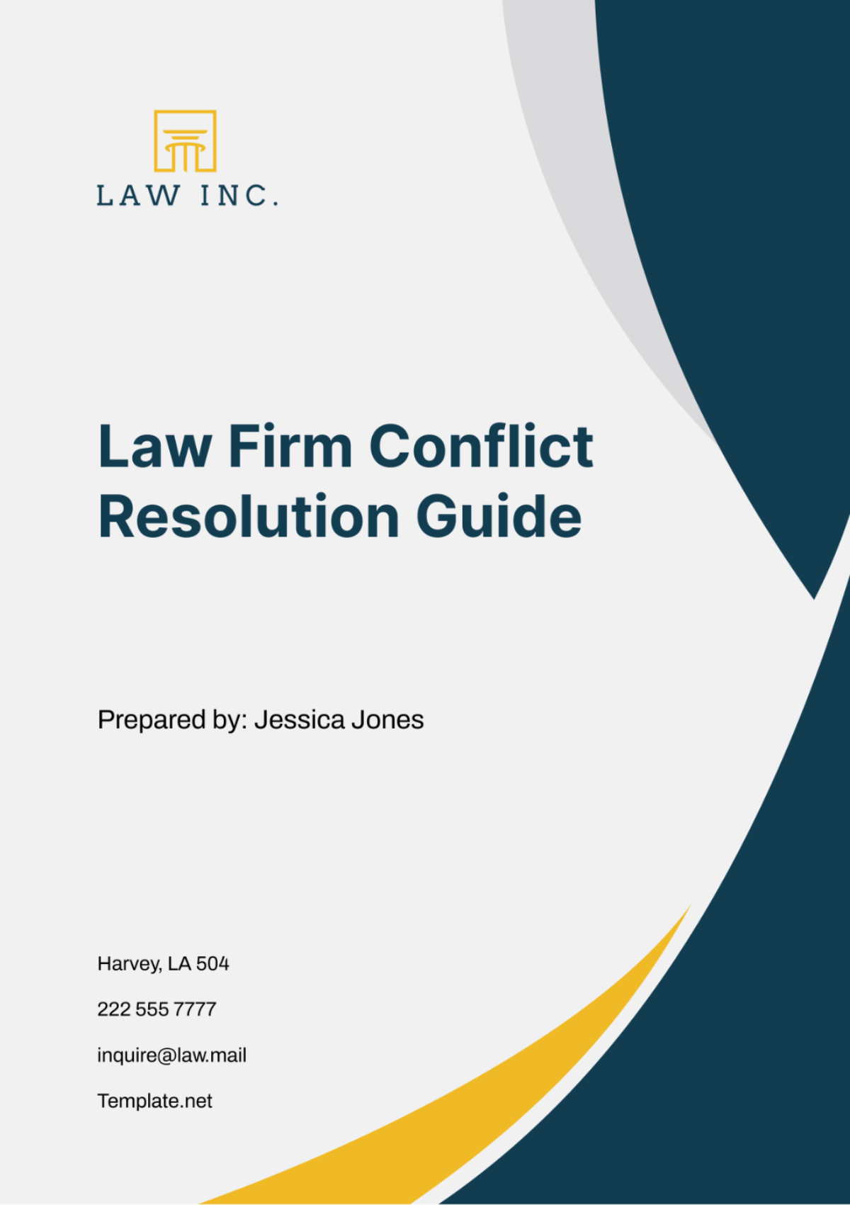 Law Firm Conflict Resolution Guide Template - Edit Online & Download