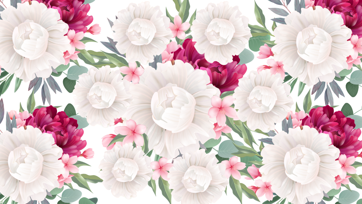 White Floral Background