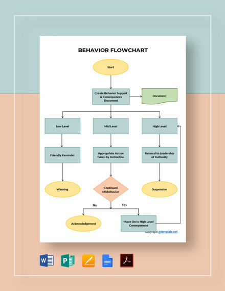 Behavior Flow Chart Template
