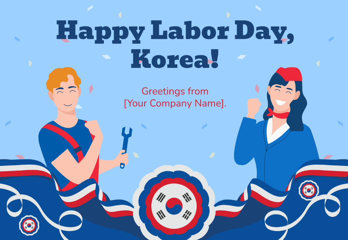 Labour day Korea Template