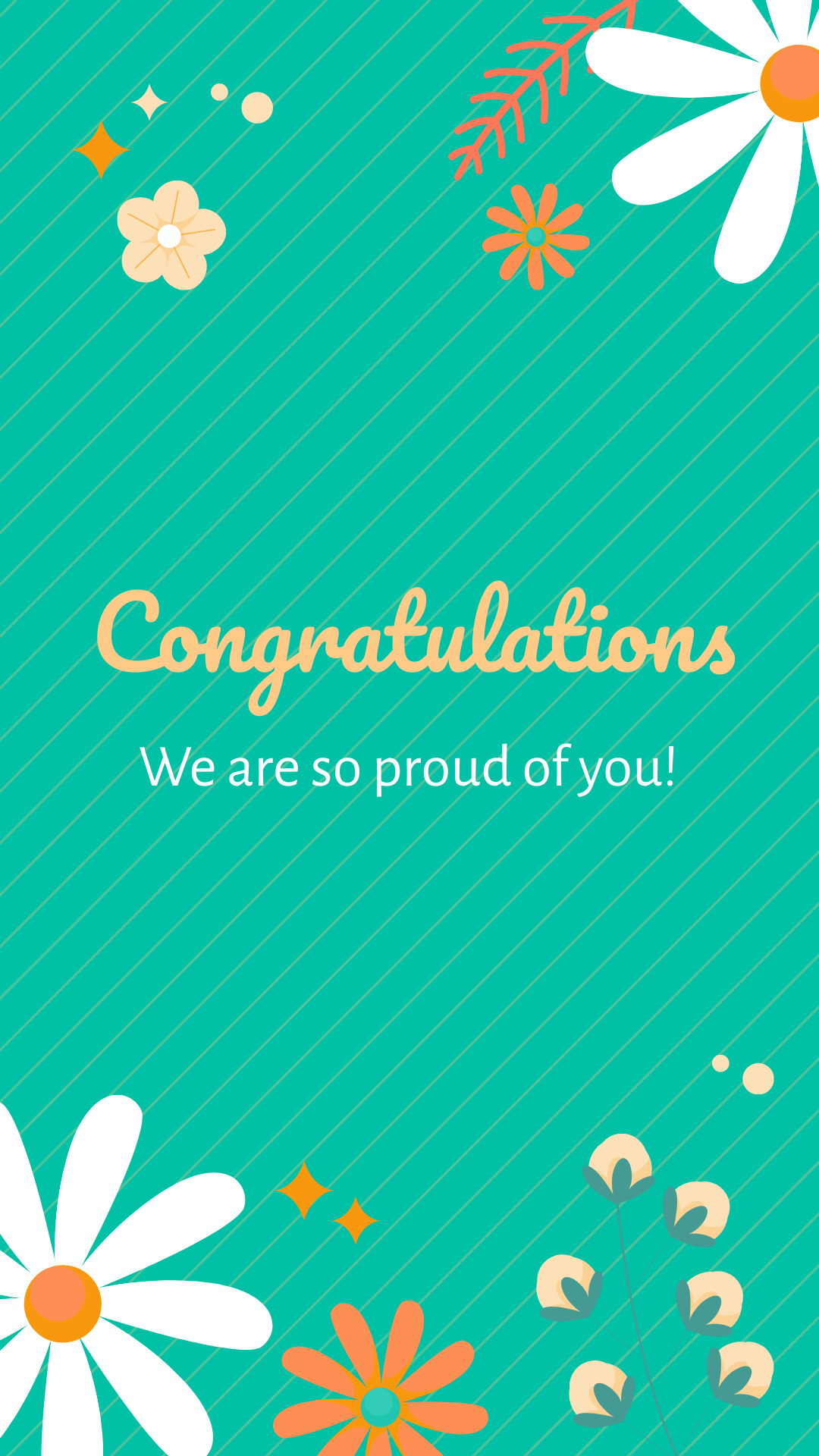 Congratulations Proud of You Card Template