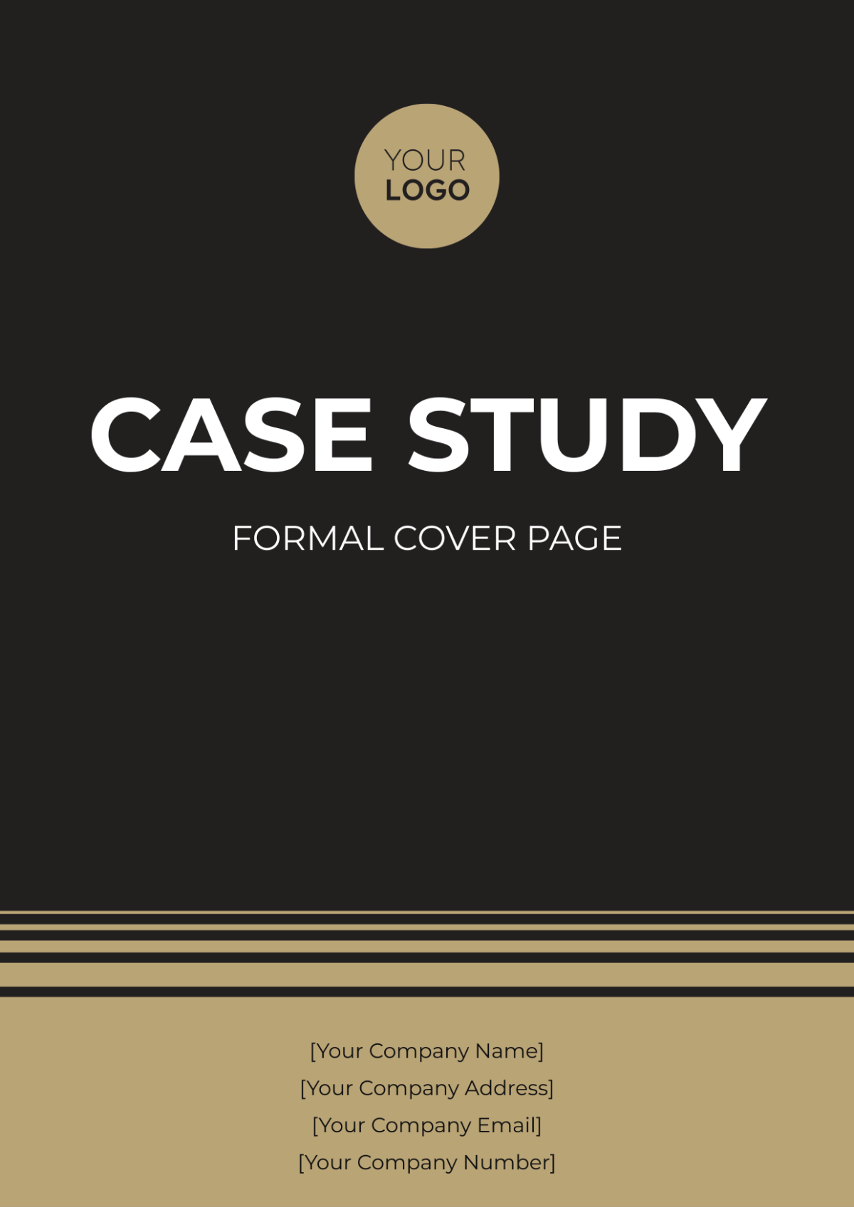 Case Study Formal Cover Page