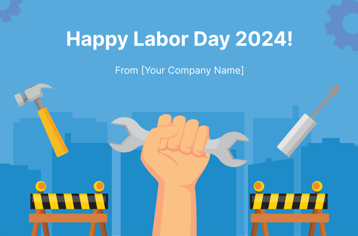 Happy Labour day 2024 Template