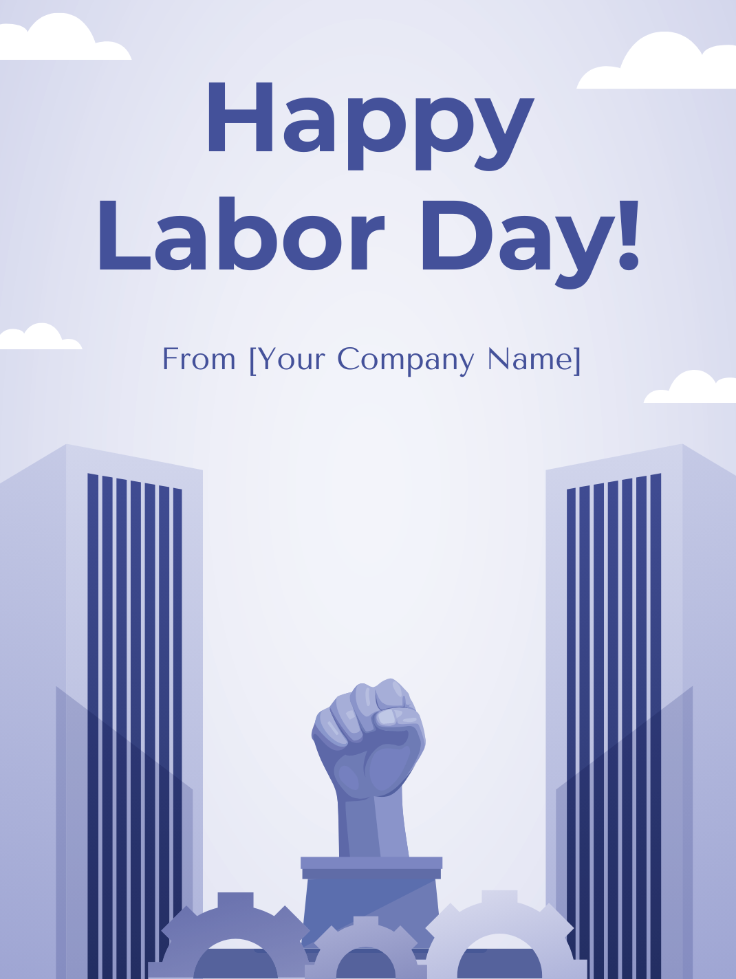 Free Labour Day Post Template