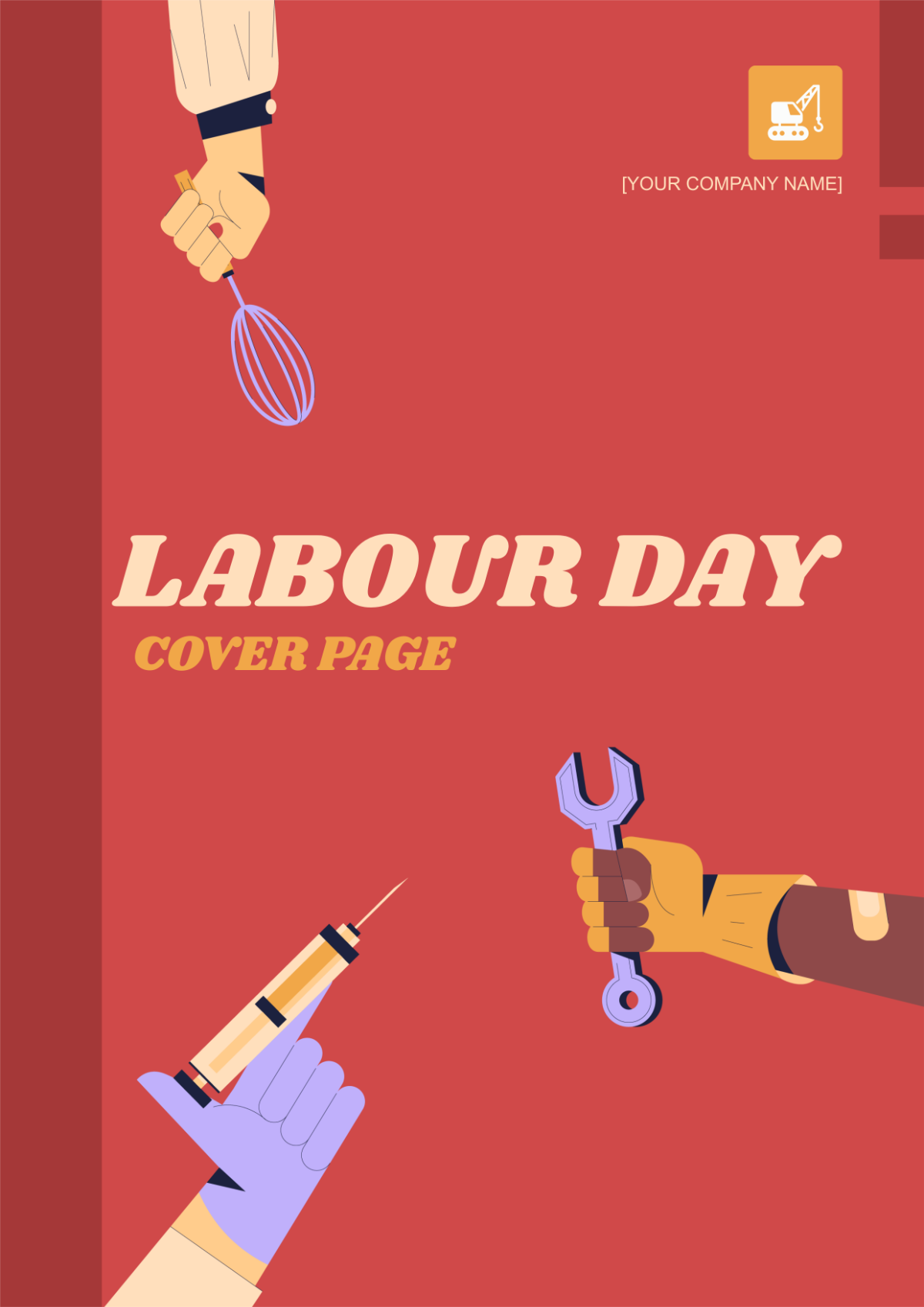 Labour Day Cover Page Template