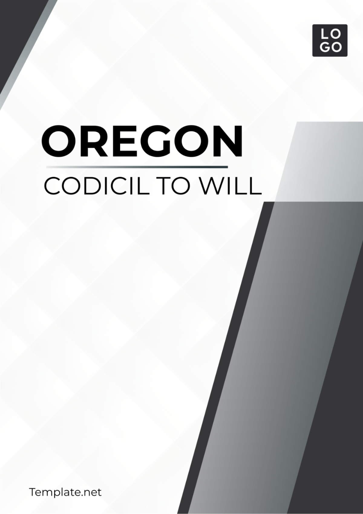 Oregon Codicil to Will Template