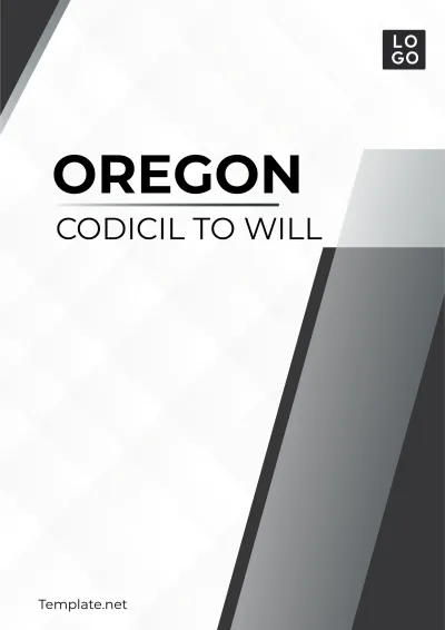 Free Oregon Codicil to Will Template to Edit Online
