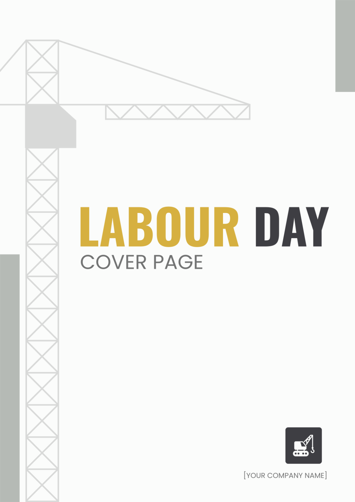 Simple Labour Day Cover Page