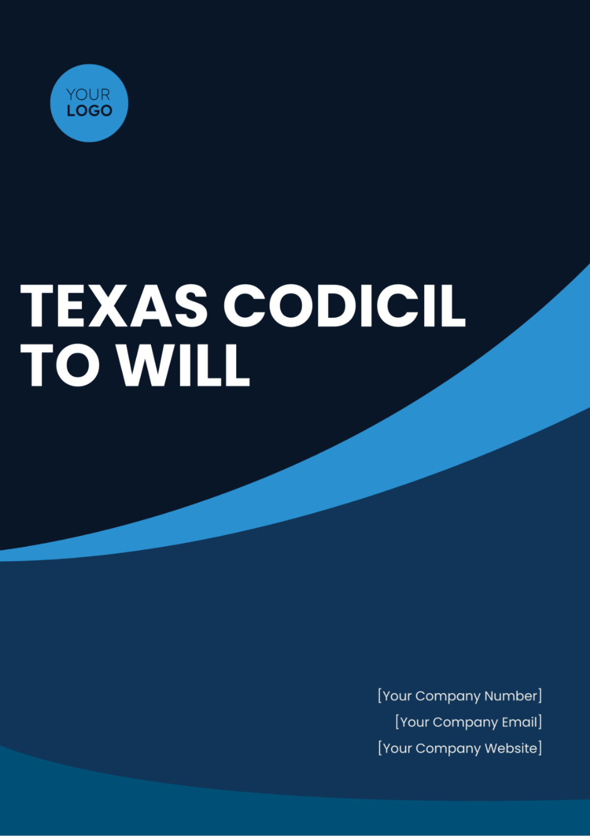 Texas Codicil to Will Template