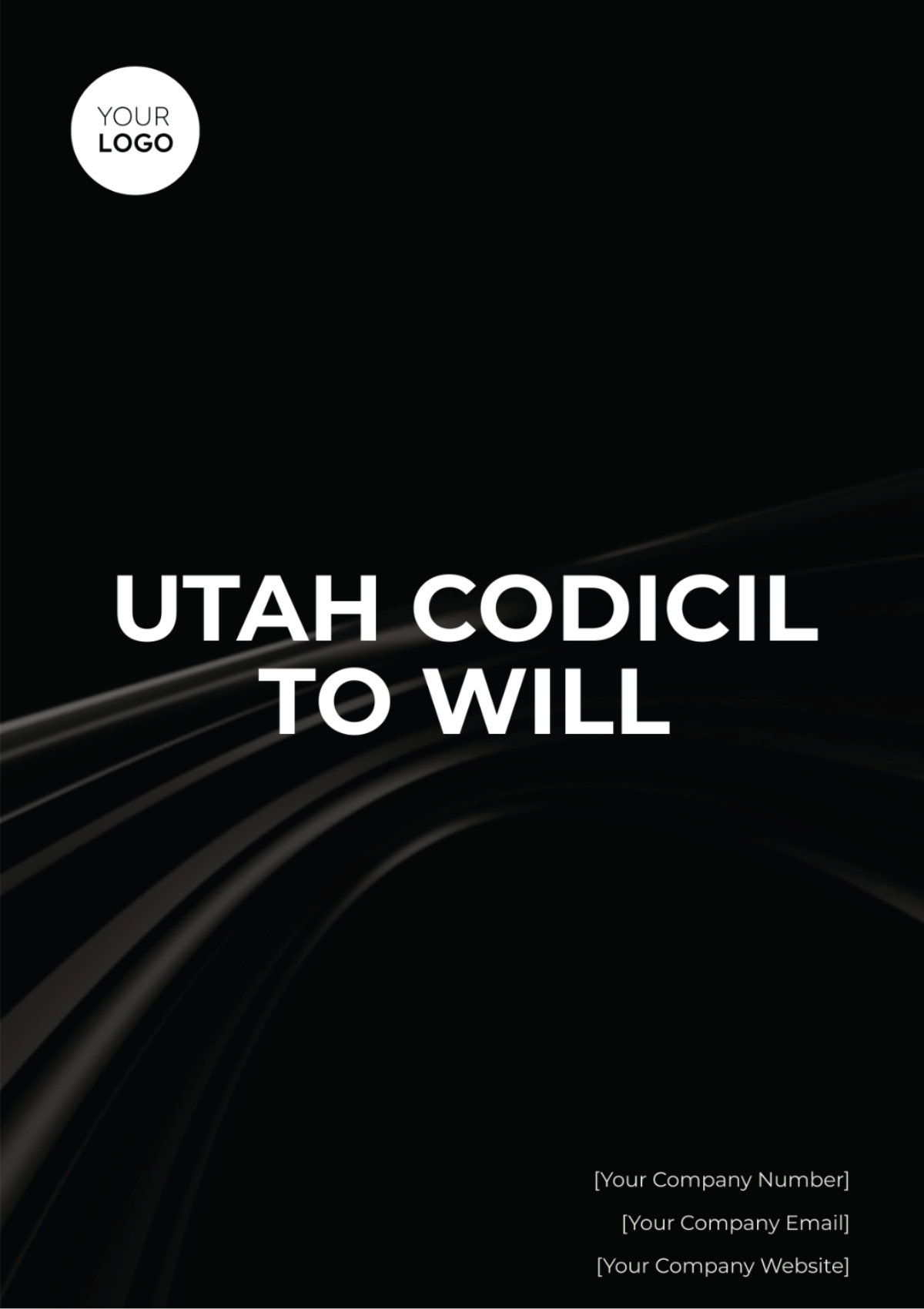 Utah Codicil to Will Template