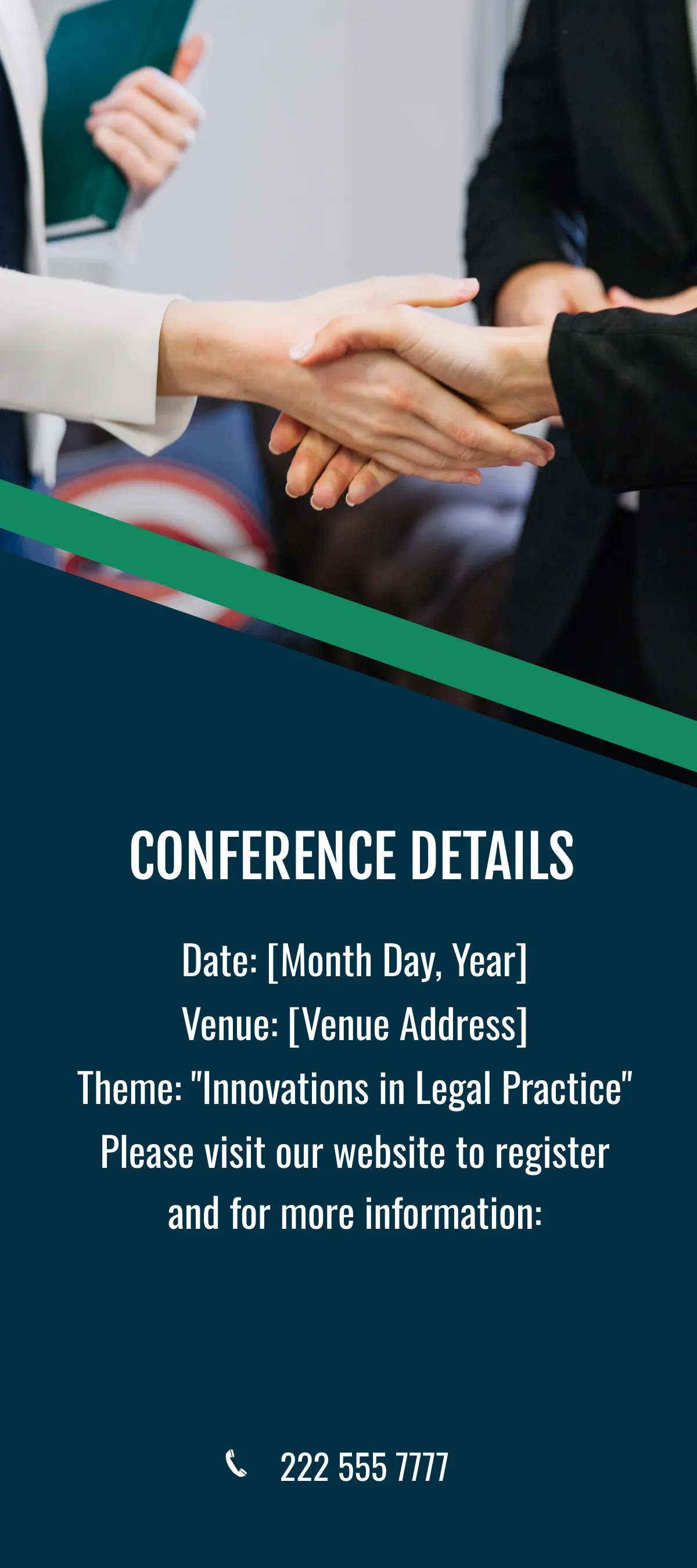 Free Law Firm Conference Rack Card Template to Edit Online