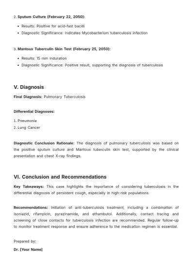 Free Medical Case Study Template to Edit Online