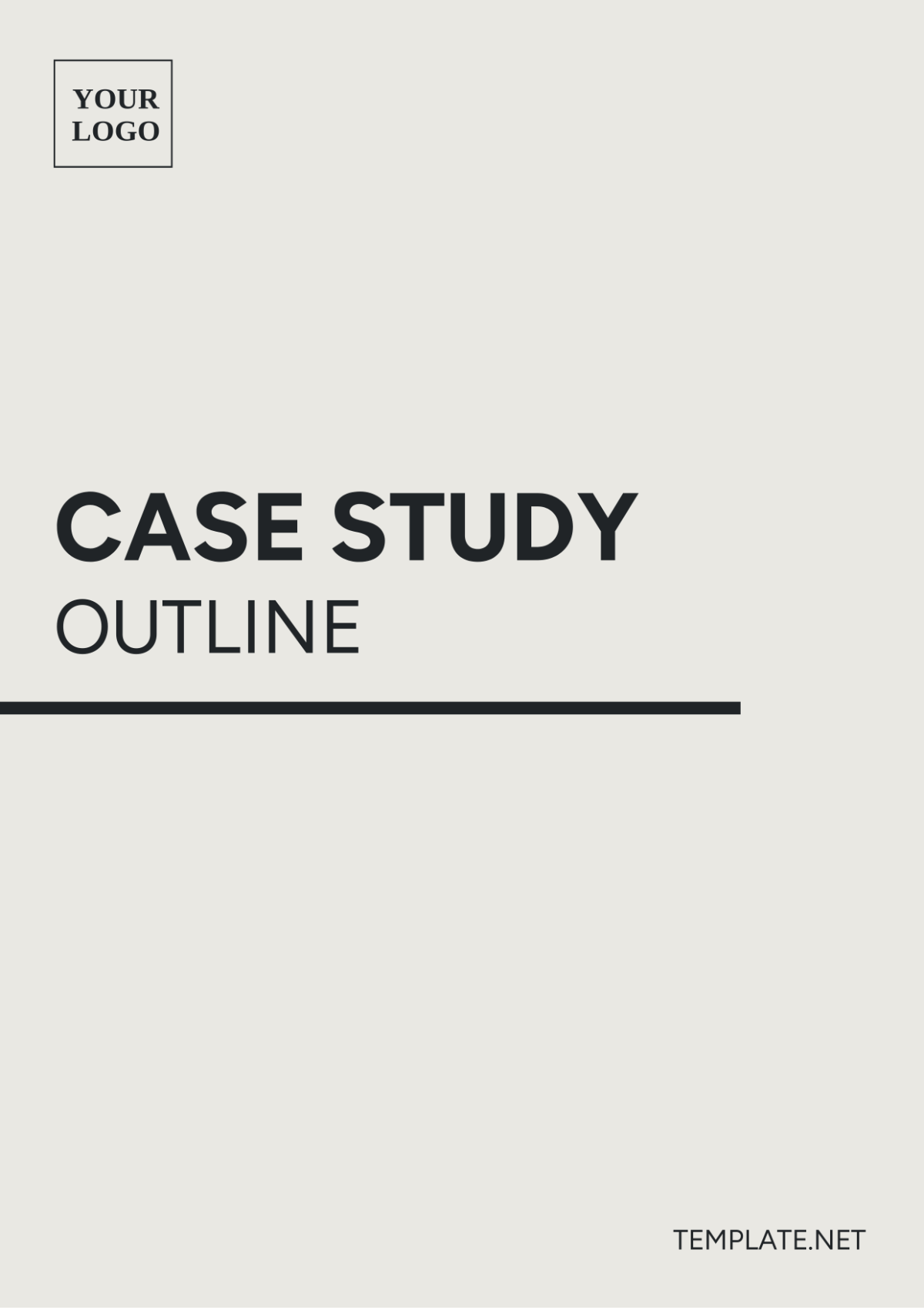 Case Study Outline Template