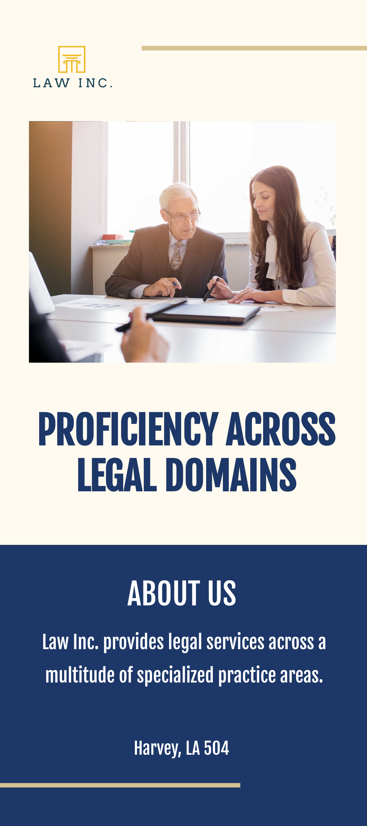 Law Firm Practice Area Rack Card