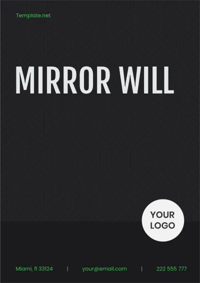 Free Mirror Will Template to Edit Online