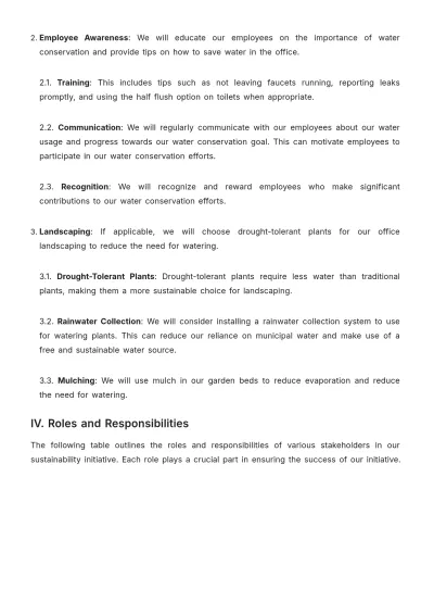Free Law Firm Sustainability Initiative Procedure Template to Edit Online