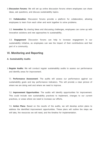 Free Law Firm Sustainability Initiative Procedure Template to Edit Online