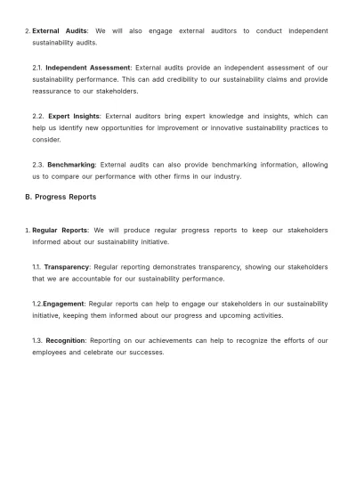 Free Law Firm Sustainability Initiative Procedure Template to Edit Online