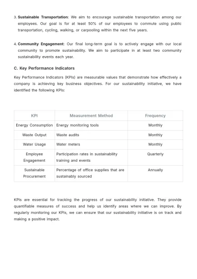 Free Law Firm Sustainability Initiative Procedure Template to Edit Online