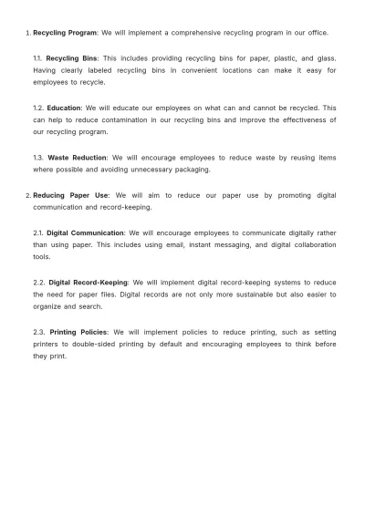 Free Law Firm Sustainability Initiative Procedure Template to Edit Online