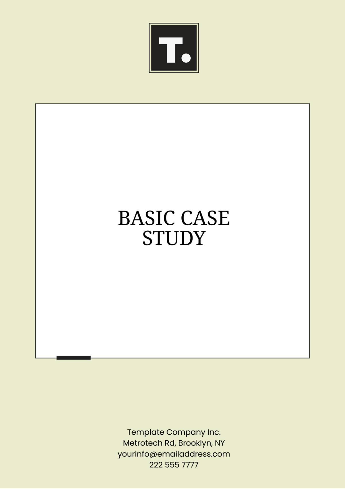 Basic Case Study Template