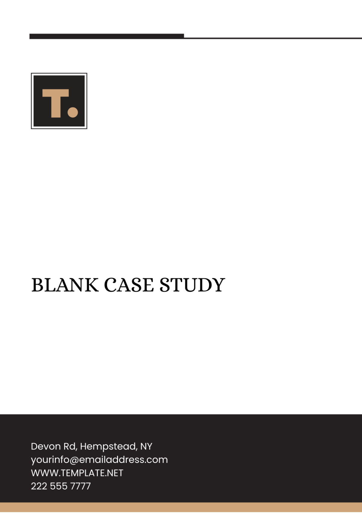 Blank Case Study Template