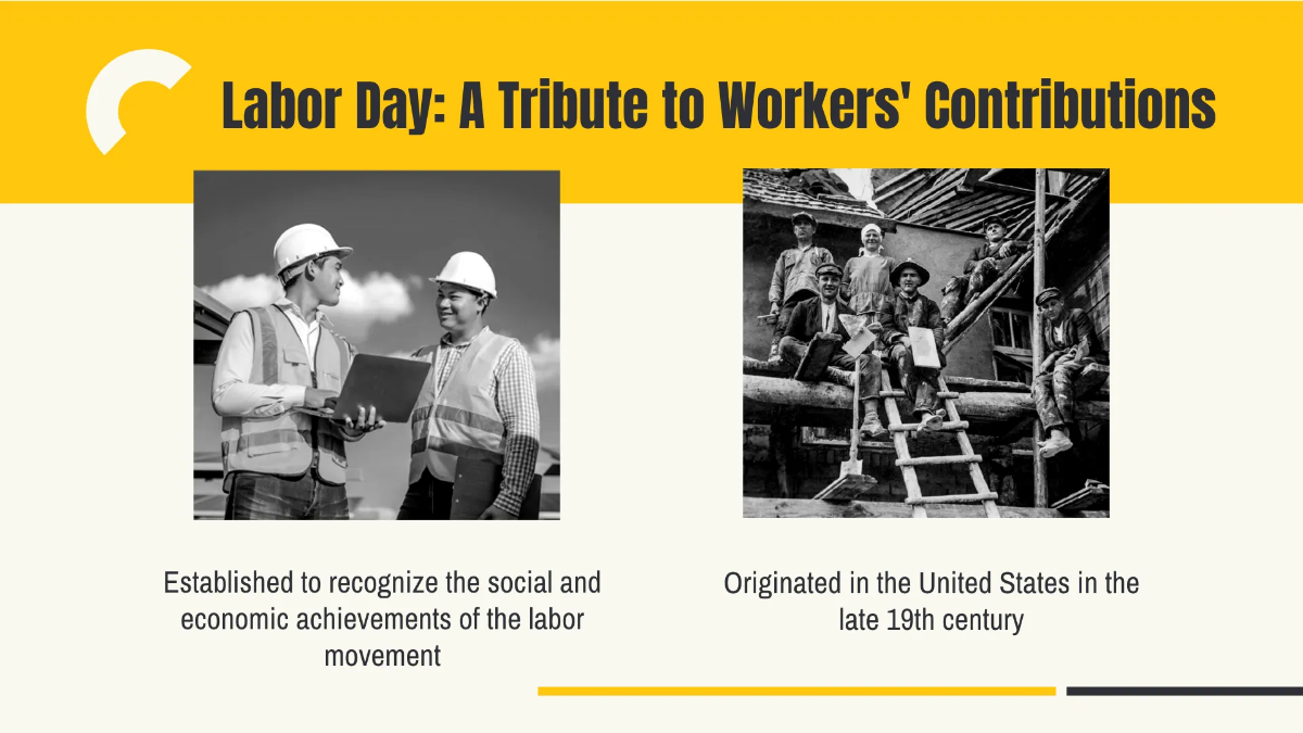 Free Labour day PPT Template to Edit Online