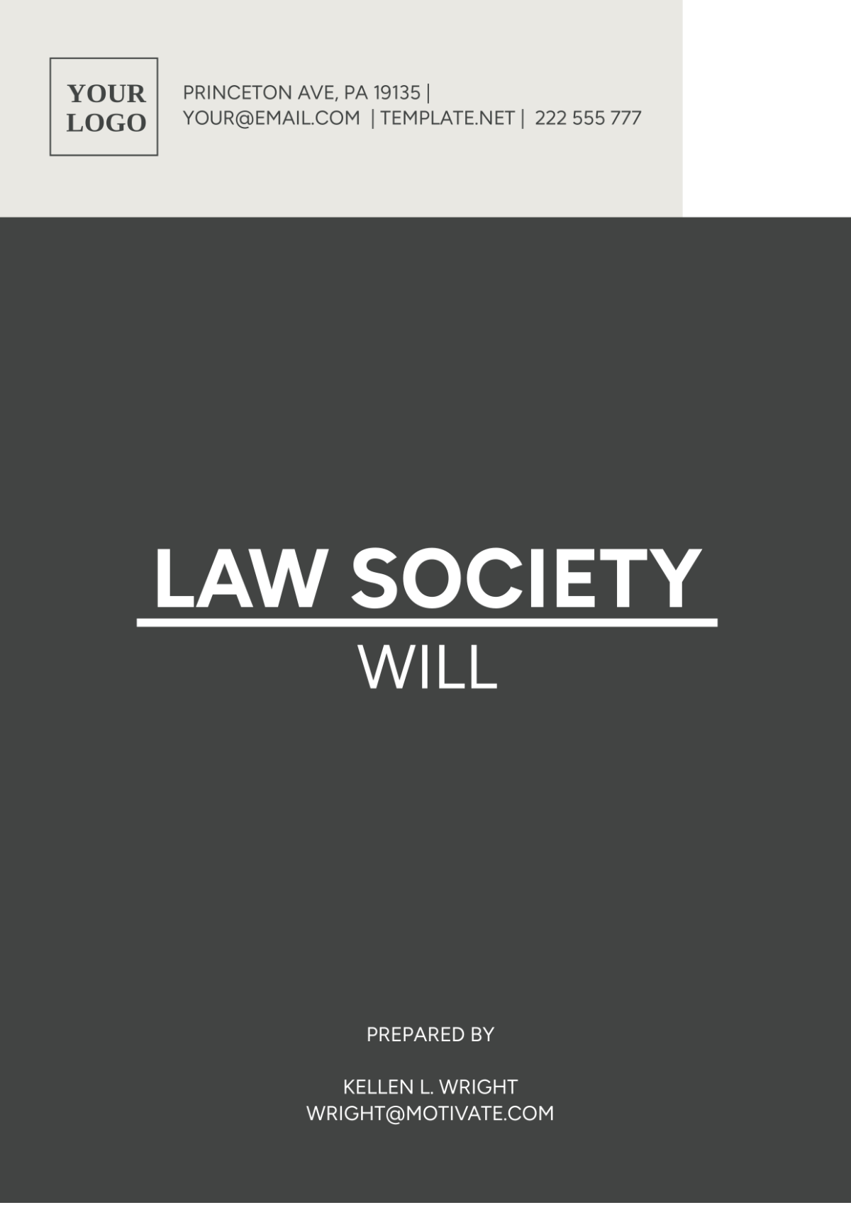 Law Society Will Template