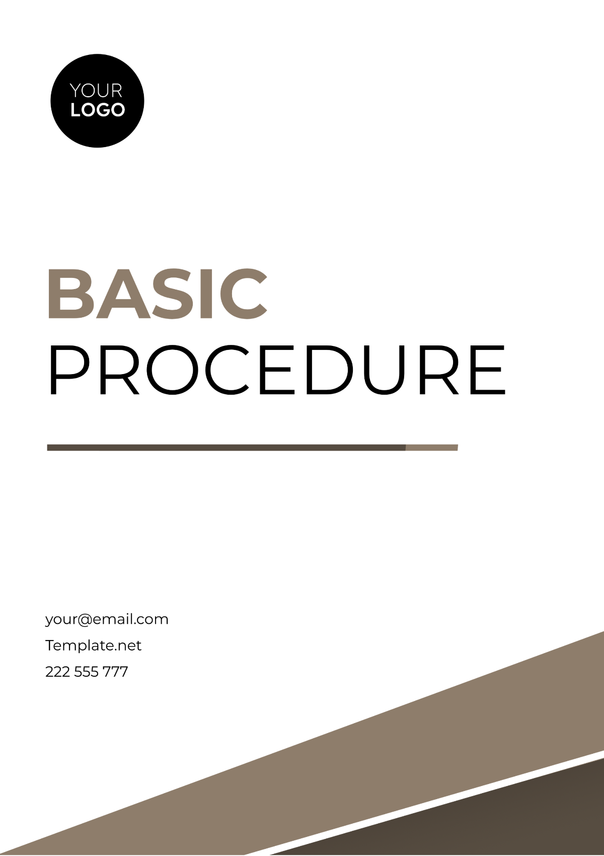 Basic Procedure Template