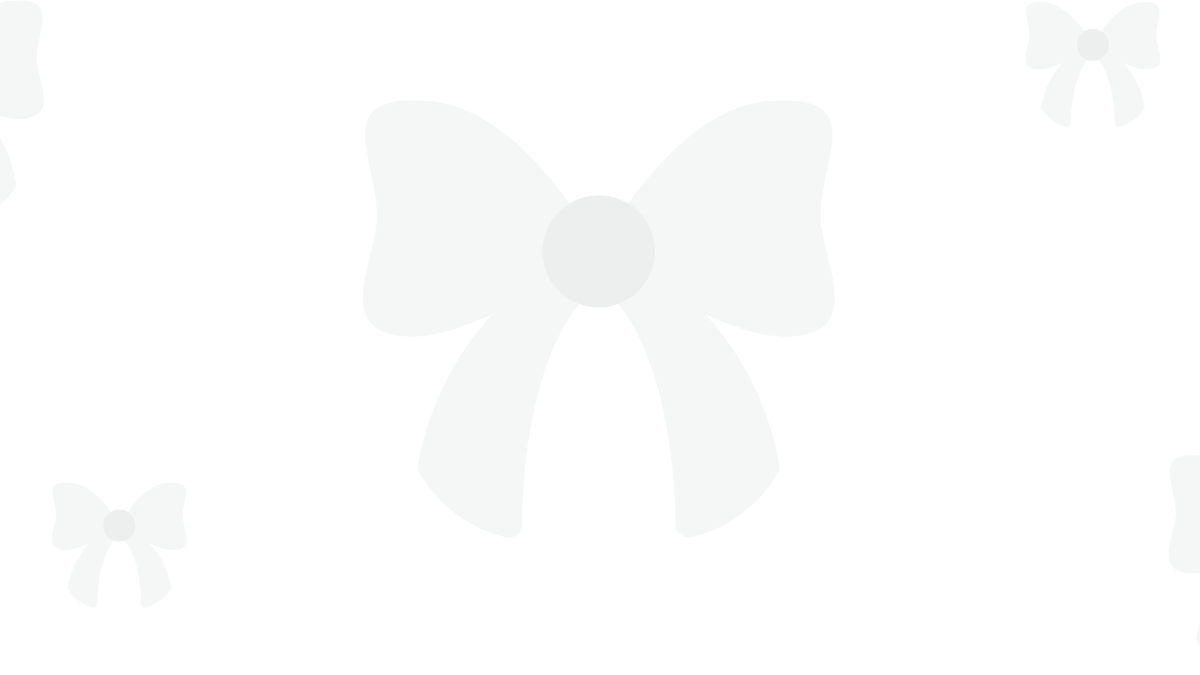 White Bow Transparent Background