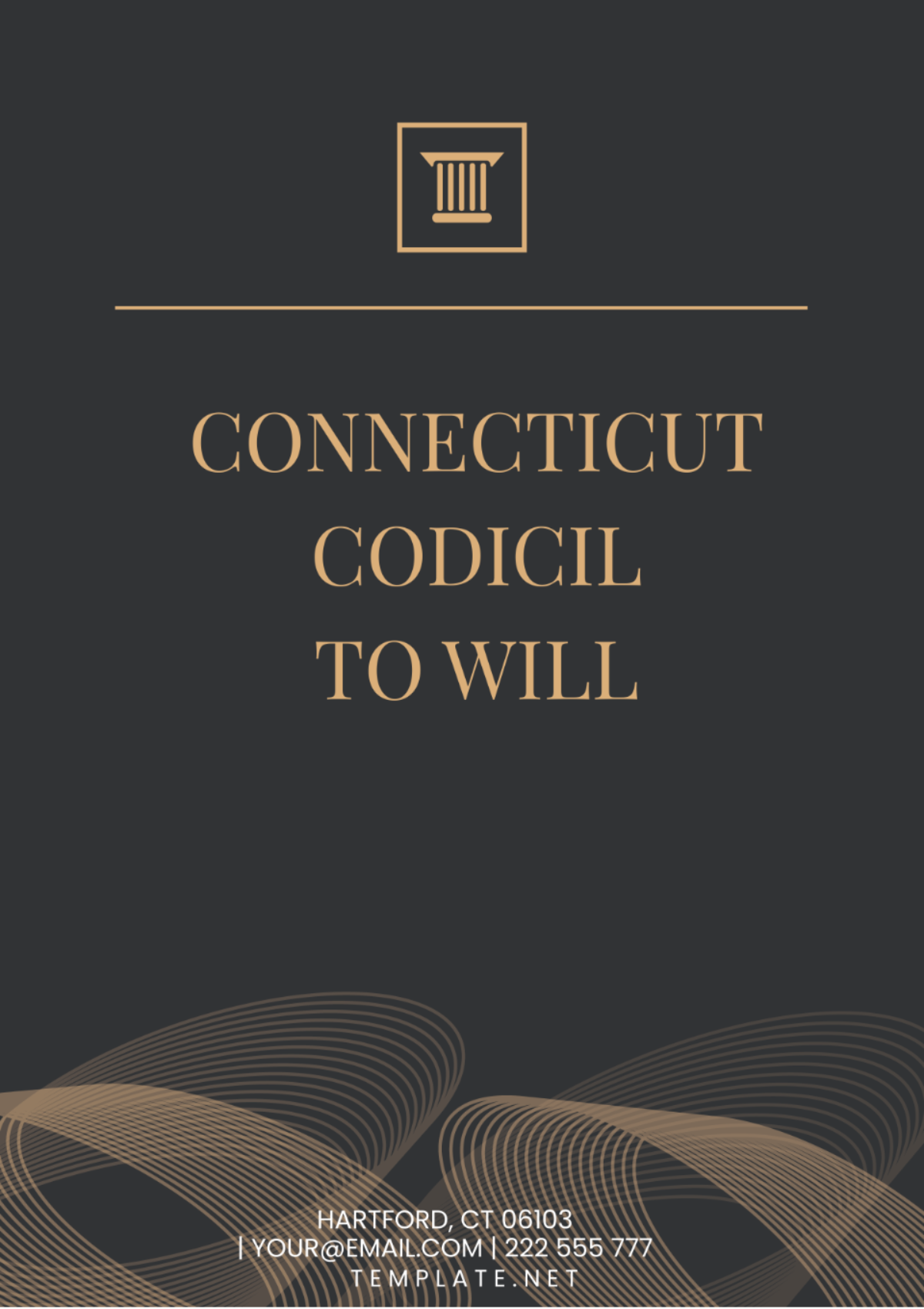 Connecticut Codicil to Will Template